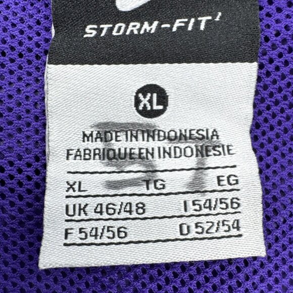 Nike Storm-Fit Mens Jacket 1/4 Zip Pullover Windbreaker Large UNA Football Logo - Picture 3 of 14